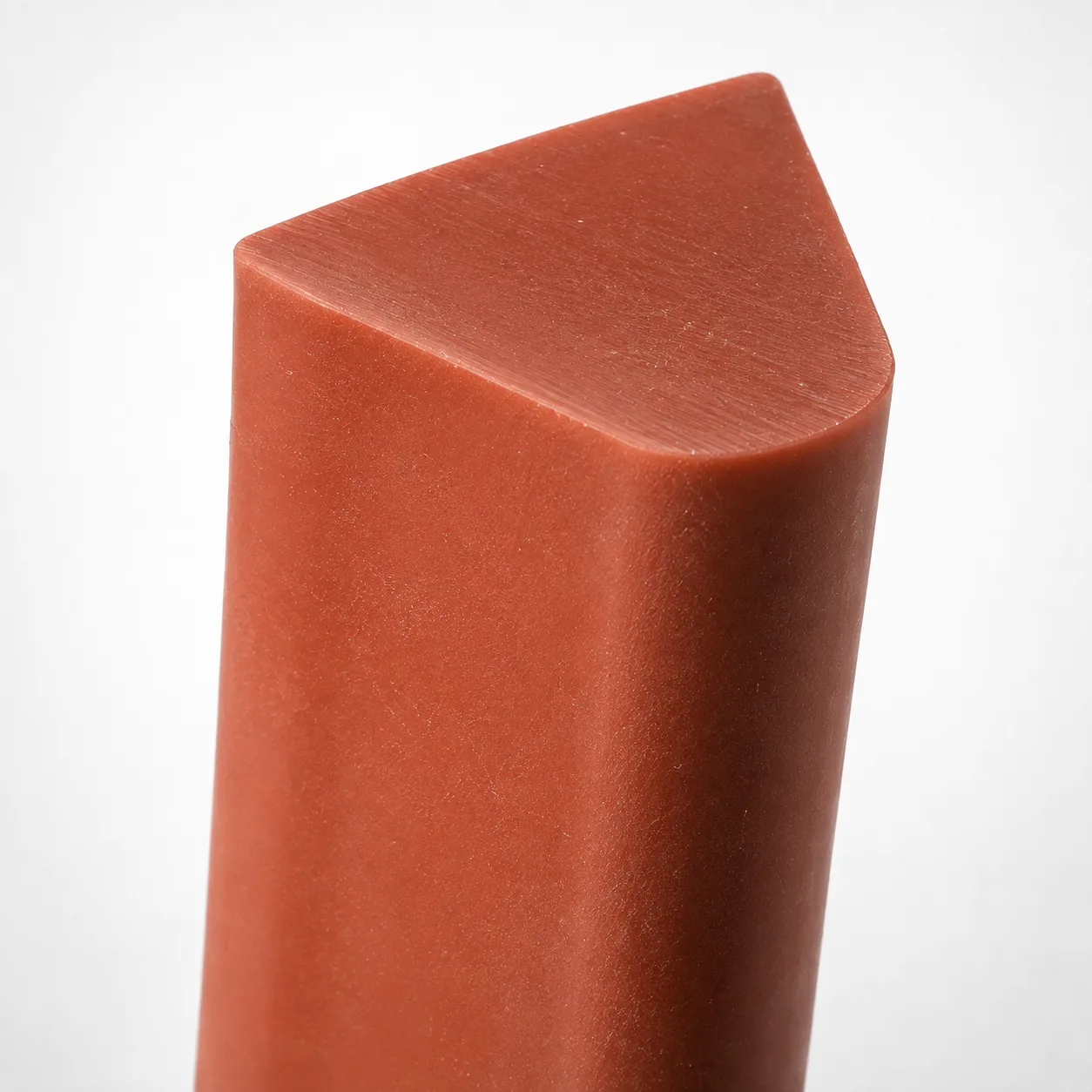 Perfil de quarto de cana maciço extrudado em silicone