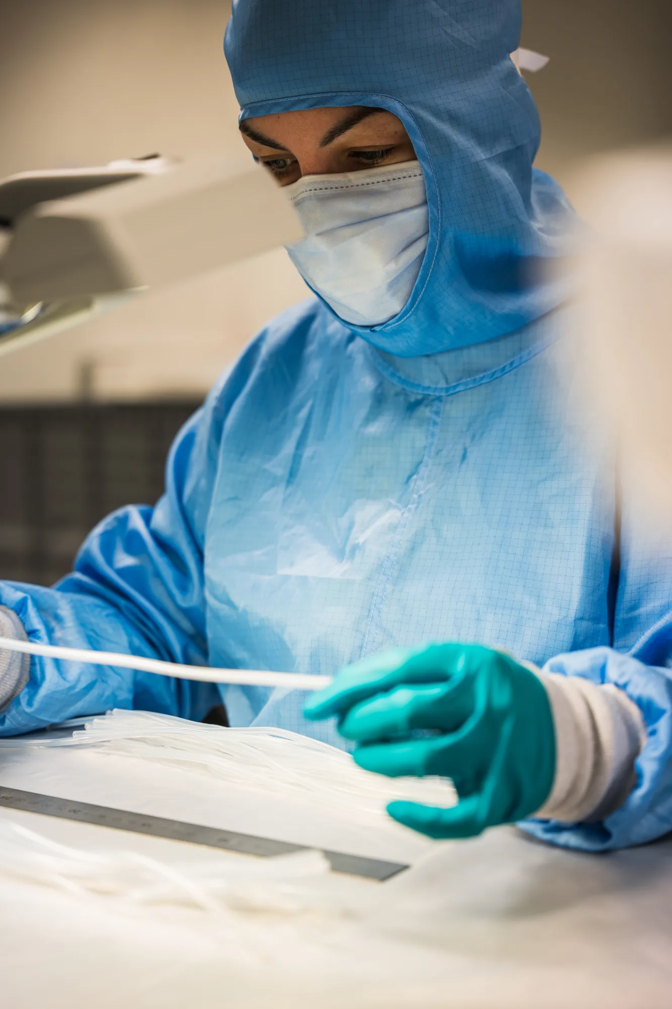 Aseptic production in ISO 8 cleanroom · GMP documentary traceability